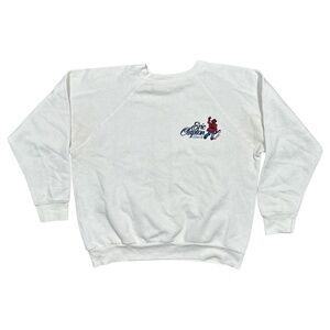 Vintage 80s Eric Clapton 1987 Tour Made in USA Fleece Sweatshirt Womens Large